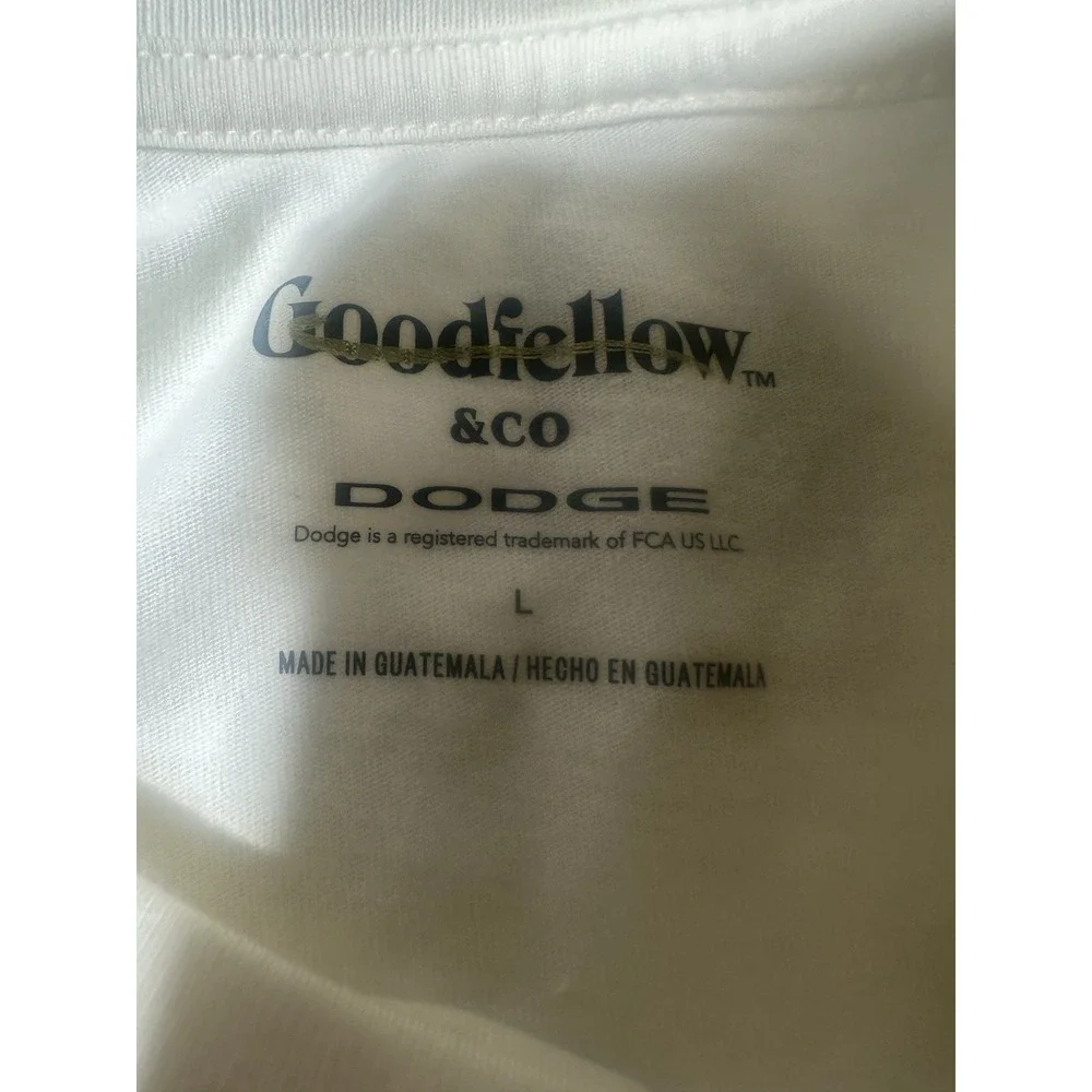 Goodfellow & Co Dodge Dart White Hat Special Graphic T-Shirt Men's White L - Picture 3 of 4